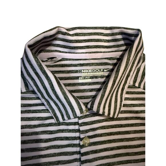 Nike Golf Tour Performance Dri-FIT Striped Polo Shirt XXL - Picture 2 of 3